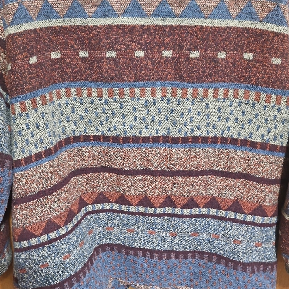 Pendleton Blue and Brown Patterned Blazer - image 7